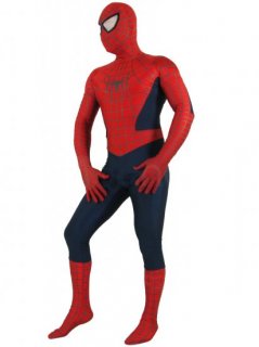 Cheap Lycra Spandex Unisex Red Spiderman Costume outfit Zentai