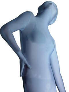 Cheap Tinwhite Lycra Spandex Unisex Zentai Suit