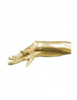 Cheap Shiny Metallic Gold Shoulder Length Gloves