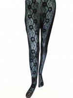 Cheap Black Lace Hollow Out Sexy Tights