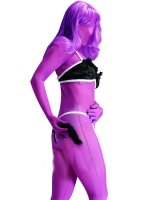 Cheap Fuchsia Lycra Spandex Unisex Zentai Suit