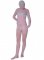 Cheap Light Pink Velvet Unisex Zentai Suit