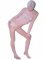 Cheap Light Pink Velvet Unisex Zentai Suit