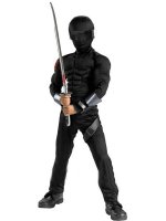 Cheap Black Ninja Lycra Satin Super Hero Costume