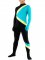 Cheap Blue with Yellow & Black Lycra Spandex Unisex Zentai Suit