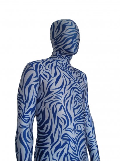 Cheap Blue Lycra Unisex Zentai Suit - Click Image to Close