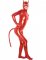 Cheap Red Devil PVC Catsuit with Mask and Tail