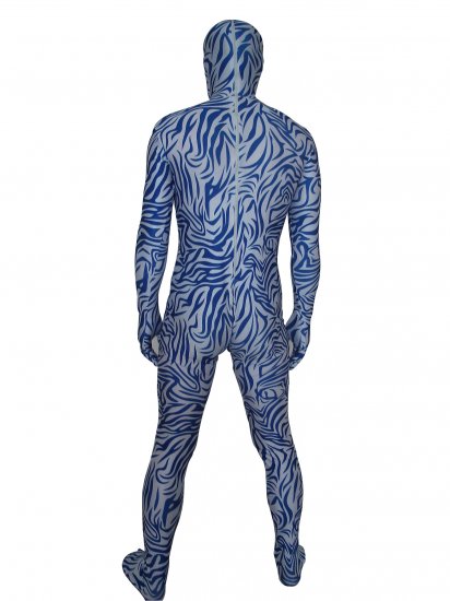 Cheap Blue Lycra Unisex Zentai Suit - Click Image to Close