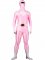 Cheap Pink & White Lycra Spandex Unisex Zentai Suit