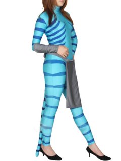 Cheap Blue Lycra Catsuit