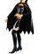 Cheap Shiny Metallic Batgirl Costume with Black Cape