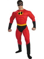 Cheap Red Super Hero Lycra Costume