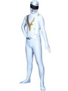 Cheap Lycra Shiny Metallic Super Hero Zentai Suit
