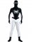 Cheap Lycra Spandex Black White Spider Man Unisex Zentai Suit