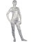 Cheap Full Body Lycra Spandex White with Silver Pattern Unisex Z