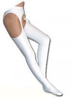 Cheap White zentai lycra fullbody stocking