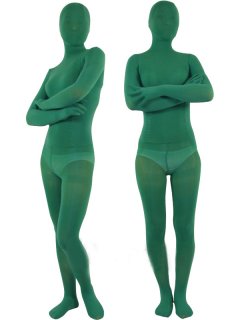 Cheap Dark Green Velvet Unisex Zentai Suit