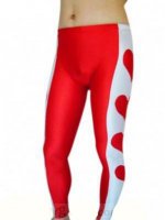 Cheap Red And White Spandex Pants