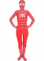 Cheap Red Lycra Spandex Unisex Spiderman Costume Suit Outfit Zen