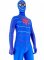 Cheap Lycra Spandex Blue Spiderman Costume Zentai outfit with Re