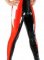 Cheap Black & Red Shiny Metallic Wrestling Bottom