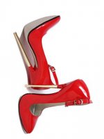 Cheap 7.1'' High Heel Patent red Sexy Pumps