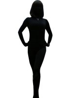 Cheap Black Lycra Spandex Unisex Zentai Suit