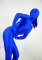 Cheap Blue Lycra Spandex Unisex Zentai with Horse Tail