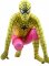 Cheap Full Body Lycra Spandex Yellow with Pink Spiderman Costume