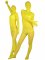 Cheap Yellow Velvet Unisex Zentai Suit