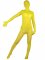 Cheap Yellow Velvet Unisex Zentai Suit