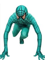 Cheap Green And Black Spiderman Lycra Spandex Super Hero Zentai