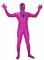 Cheap Rose Lycra Spandex Spideman Zentai Costume with Black Stri