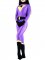 Cheap Lycra Spandex Purple and Black Unisex Catsuit