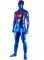 Cheap Blue& Red Shiny Metallic Zentai Suit