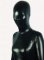 Cheap Black Shiny Metallic Unisex Zentai Suit