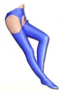 Cheap Blue zentai lycra fullbody stocking