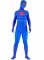 Cheap Lycra Spandex Blue Spiderman Costume Zentai outfit with Re