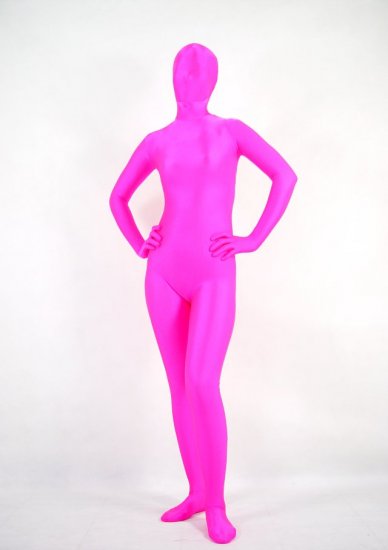 Cheap Pink Lycra Spandex Unisex Zentai Suit - Click Image to Close