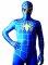 Cheap Lycra Spandex Blue Spiderman Costume Outfit Zentai with Ye