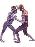 Cheap Purple Spiderman Lycra Zentai Suit