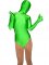 Cheap Half Length Green Lycra Spandex Unisex Catsuit