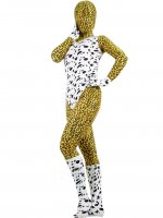 Cheap Leopard Pattern & Black Dot Lycra Spandex Zentai Suit