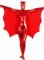 Cheap Shiny Metallic Red Bat Unisex Catsuit