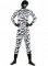 Cheap Zebra Stripe Shiny Metallic Unisex Zentai Suit