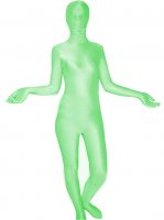 Cheap Green Spandex Unisex Zentai Suit