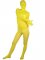 Cheap Yellow Velvet Unisex Zentai Suit