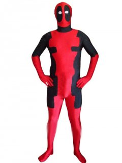 Cheap Deadpool Lycra Super Hero Costume