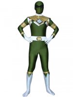 Cheap Green GouGou Senta Lycra Shiny Metallic Super Hero Costume