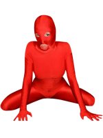 Cheap Red Lycra Spandex Unisex Catsuit